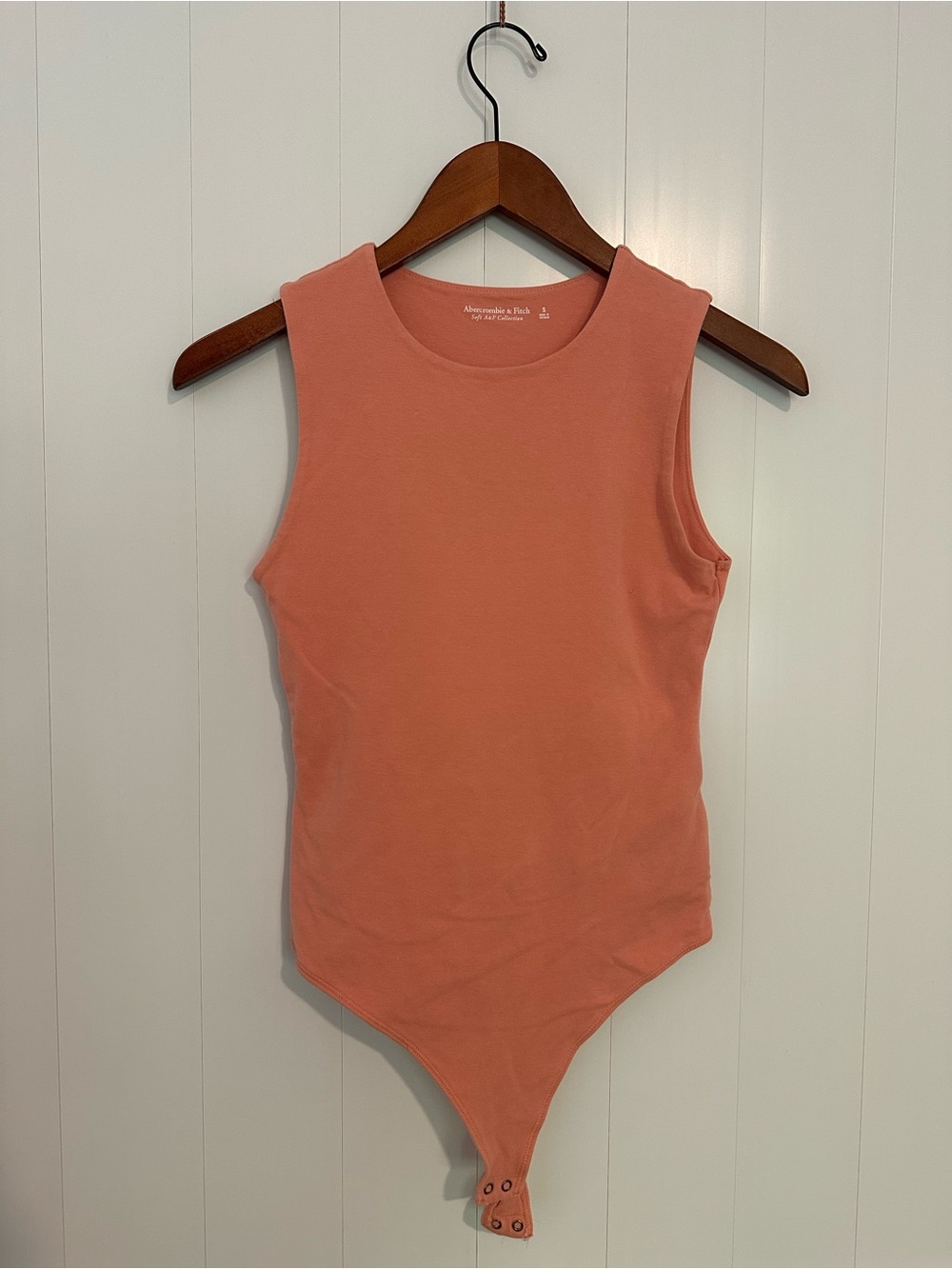 Abercrombie & Fitch Coral Sleeveless One-Piece Bodysuit